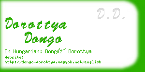 dorottya dongo business card